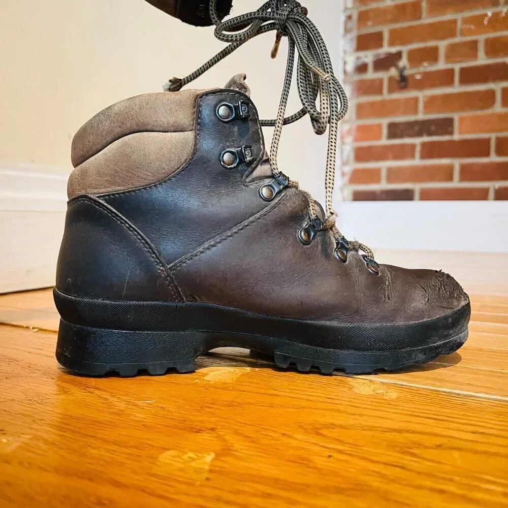 Vintage SCARPA Norwegian Welted Mountain Hiking Boots US Men's 6.5 Women's 7.5